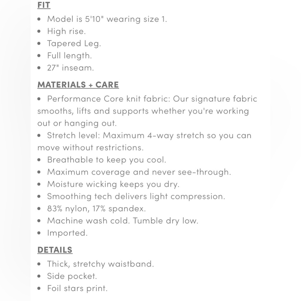 Performance Core Full Length Active Legging With … - image 4